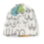 Knitted Beanie | Pastel Polka Dots | All Boobies Matter | Double Sided Hat