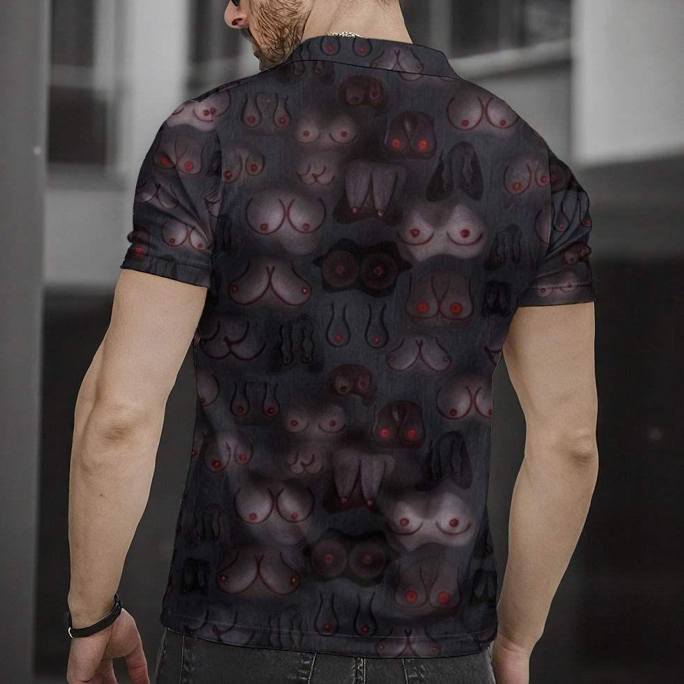 Polo Shirt | Classic Lightweight | Boobies in the Dark | Casual Shirt for Men