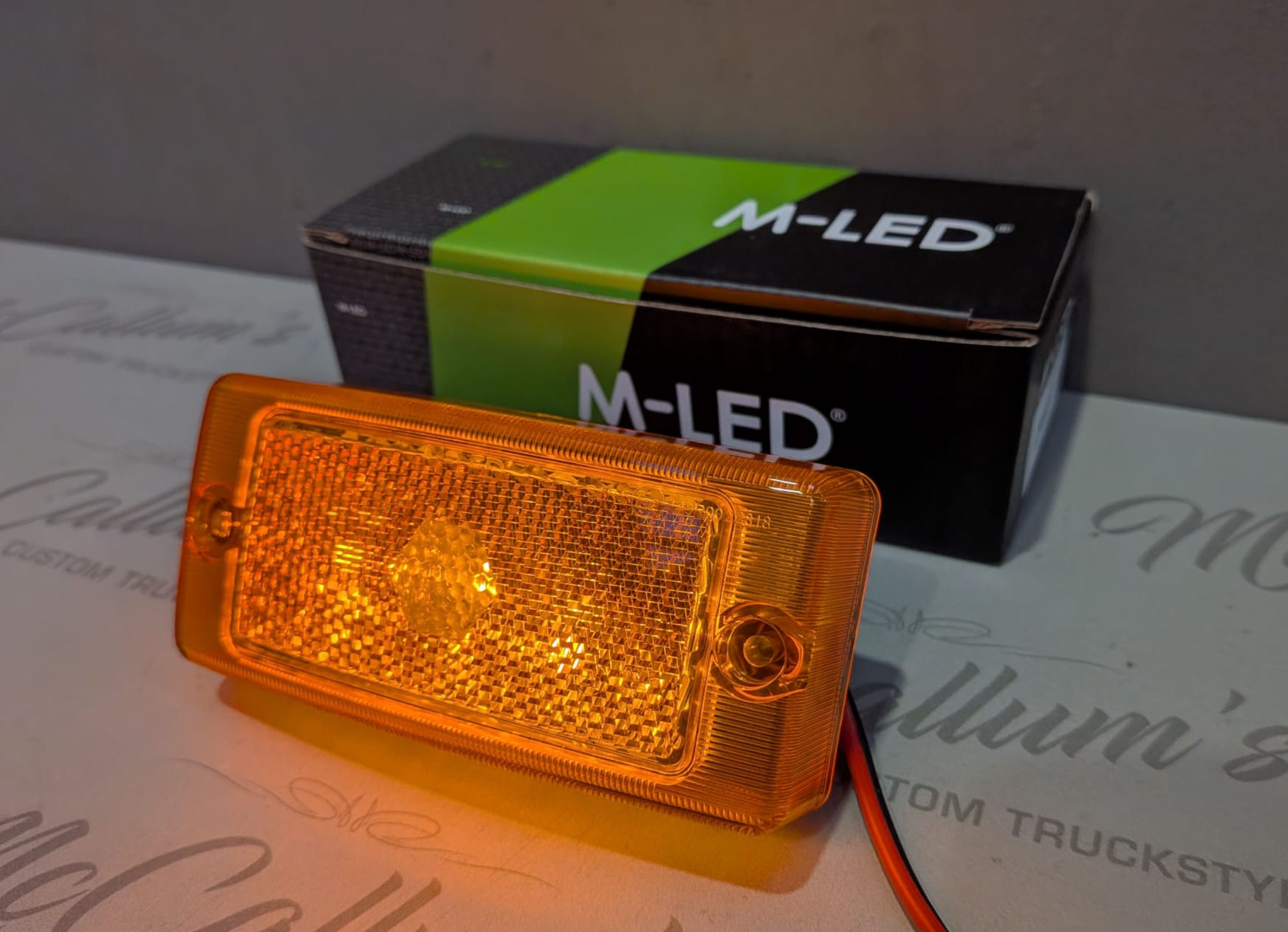 M-LED Classic side marker + Indicator - amber lens