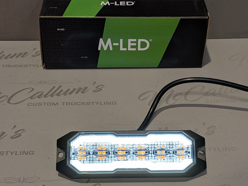 Thumbnail: M-LED Halo Strobe, Dual Colour(White/Amber)