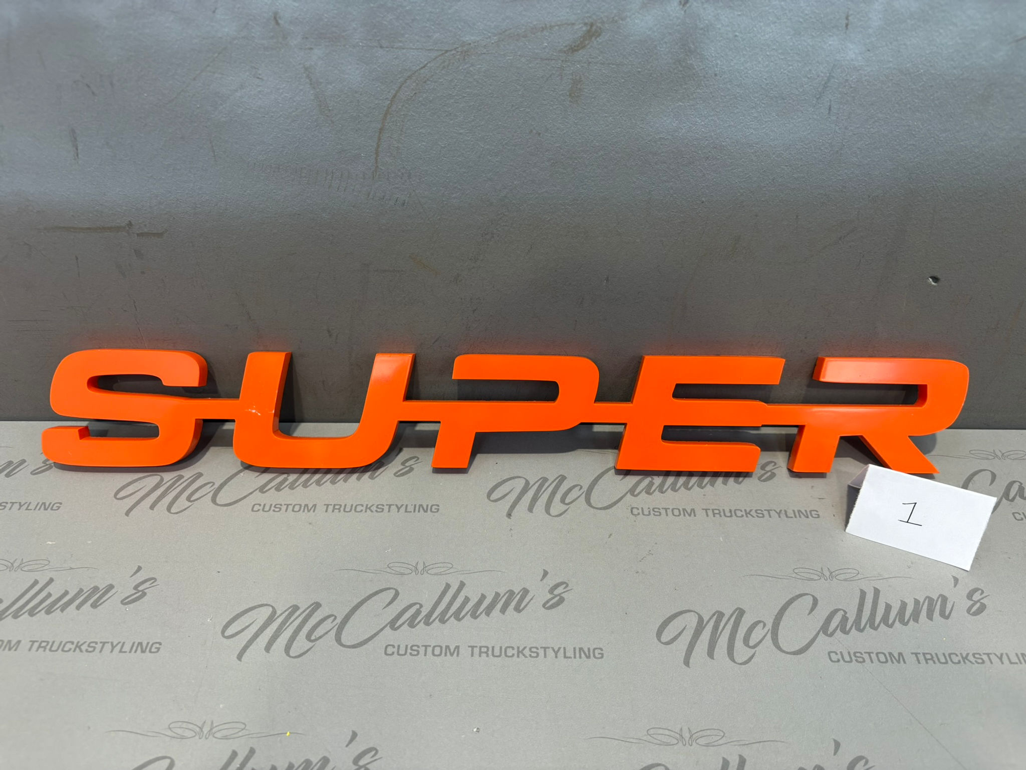 Discounted Acrylic Super Badge(New Style) ORANGE