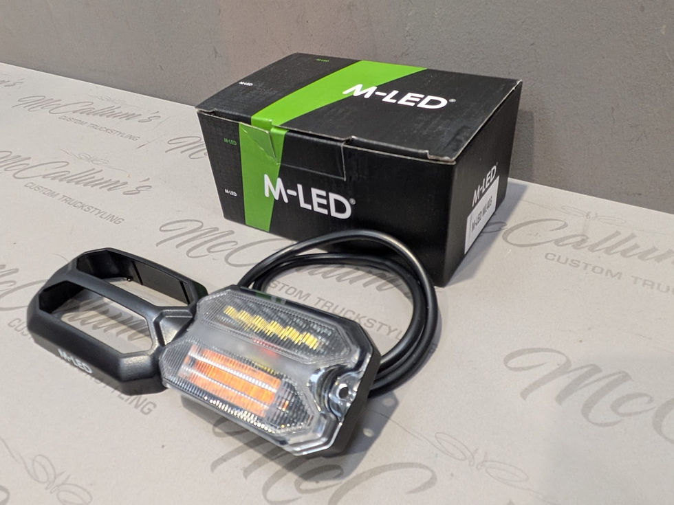 Thumbnail: M-LED Combination lamp "scene light" with flasher Black