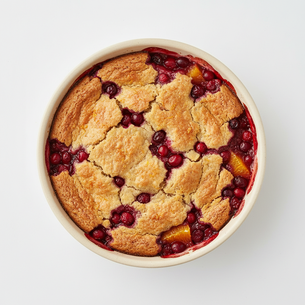 Cranberry Orange Cobbler