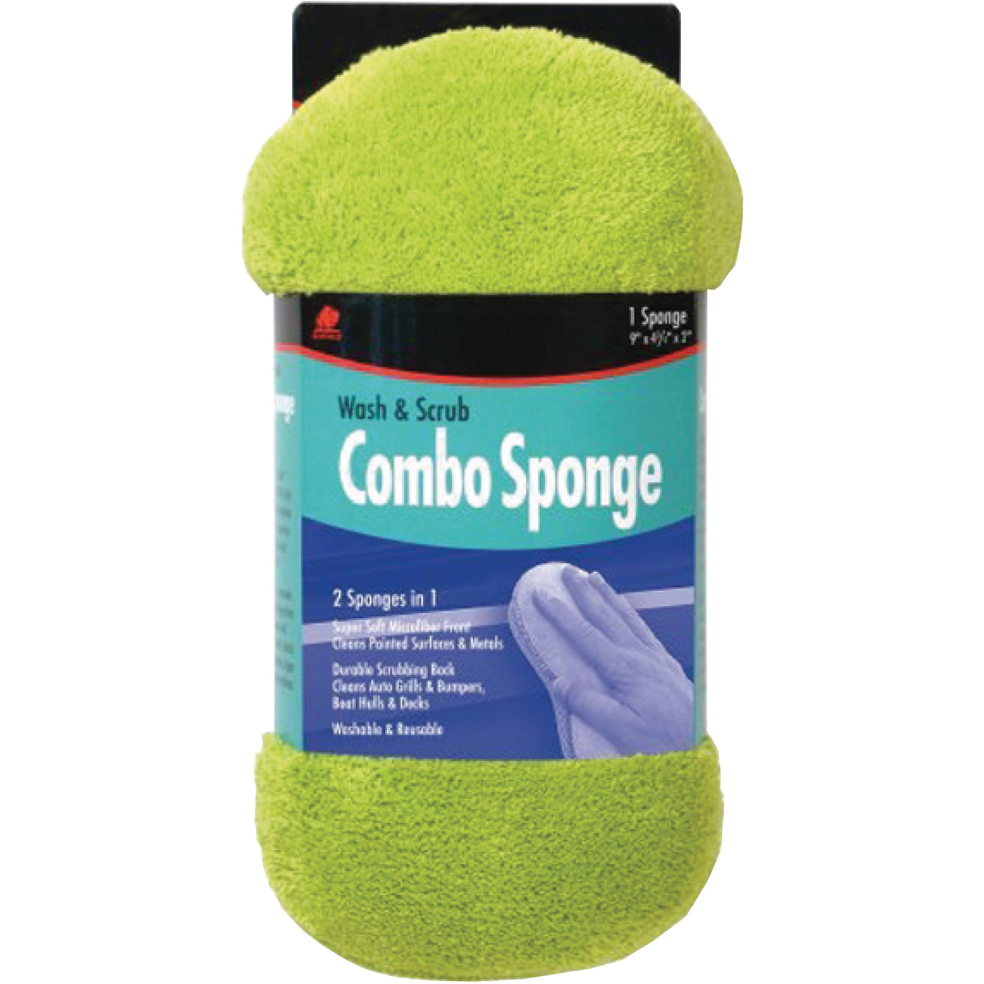 Buffalo Combo Sponge 9" x 4-3/4" x 2"