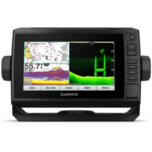 Garmin - Echomap™ UHD SV Chartplotter/Sonar, 7" w/Transducer & U.S.LakeVü g3