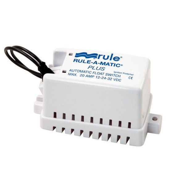 Miniatura: Rule 40A Rule-A-Matic Interruptor de flotador Plus con blindaje - 12-24-32 VCC