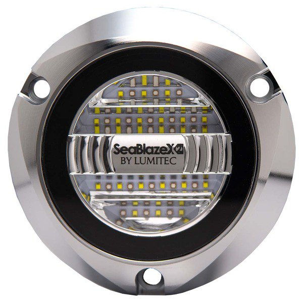 Lumitec Seablaze X2 Spectrum Underwater Light Dual Color White Blue Polished