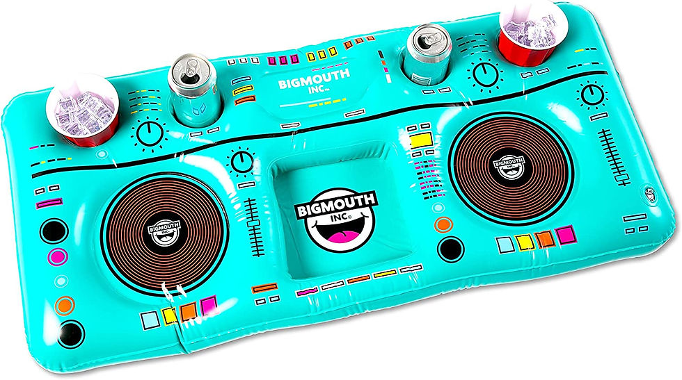Miniatura: Barco de bebidas Big Mouth, diseño de mesa de DJ, 6/PK