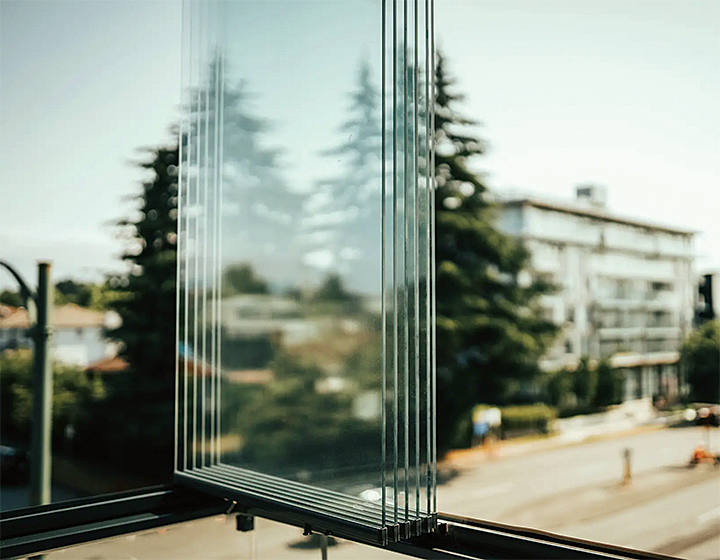 sliding glass stacked