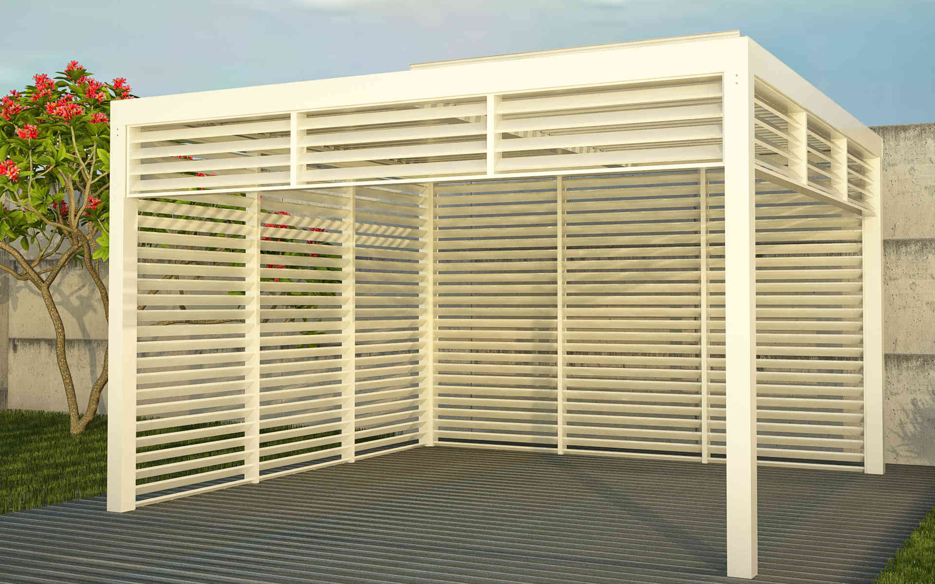 Exterior Plantation Shutters Louvered Porch Pergola Shutters