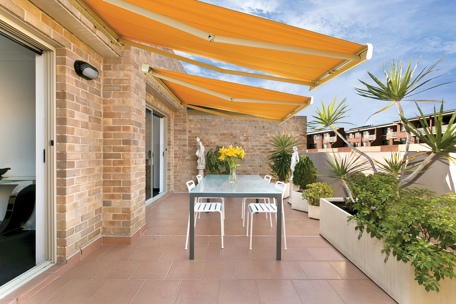 Cape Cod Retractable Awning in Massachusetts Shade and Shutter