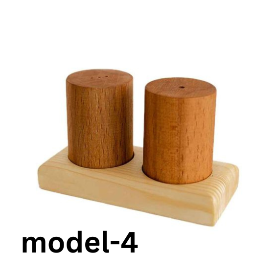 Ahşap Tuzluk Biberlik Model-4