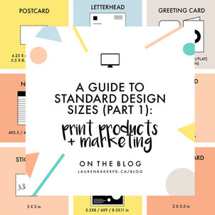 A Guide to Standard Design Sizes (Part 1): Print Products & Marketing