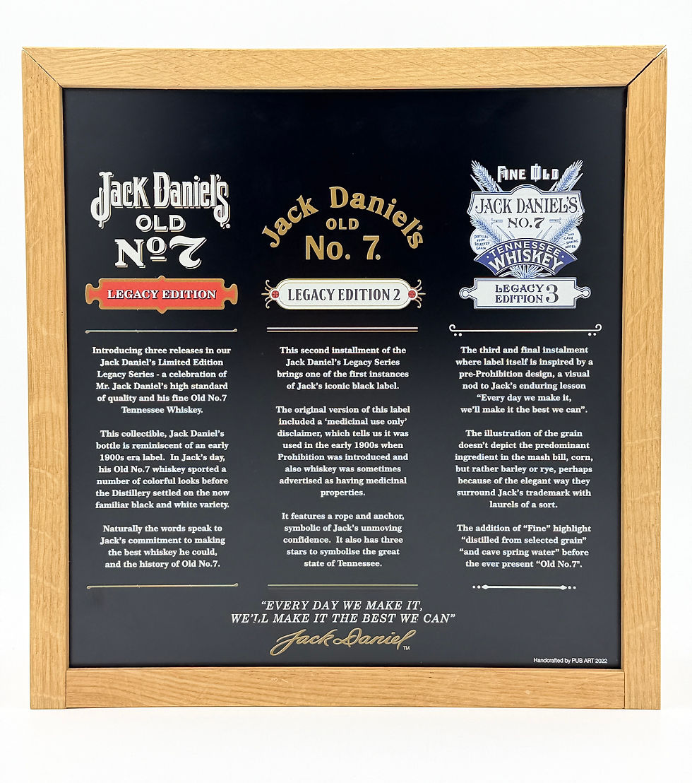 Thumbnail: Jack Daniels Distillery Legacy Edition PubArt Timber Box Set 700ml Bottles Boxed