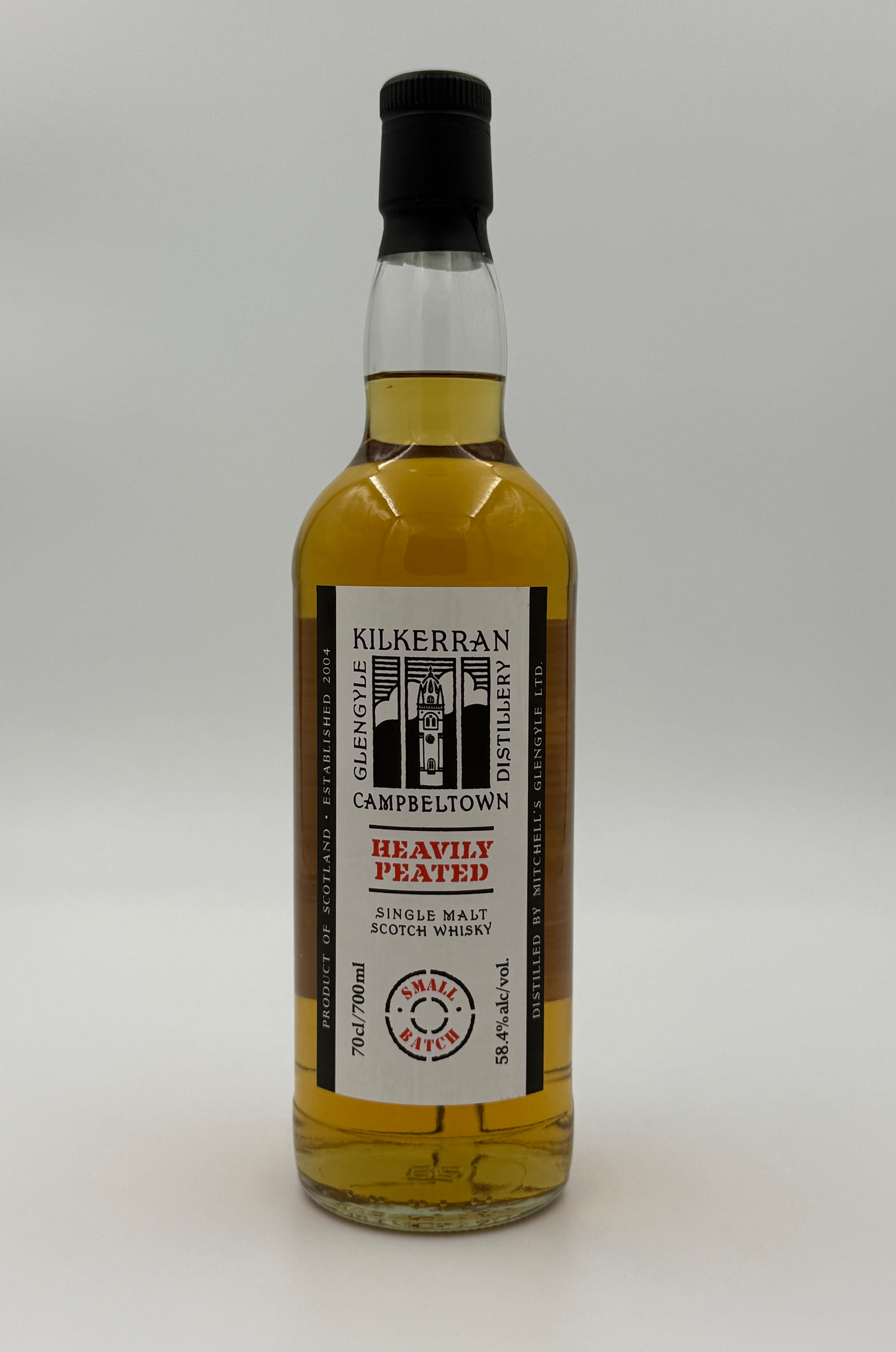 Kilkerran Heavily Peated Small Batch 58.4% Batch No 12 - Scotch Whisky 700ml 