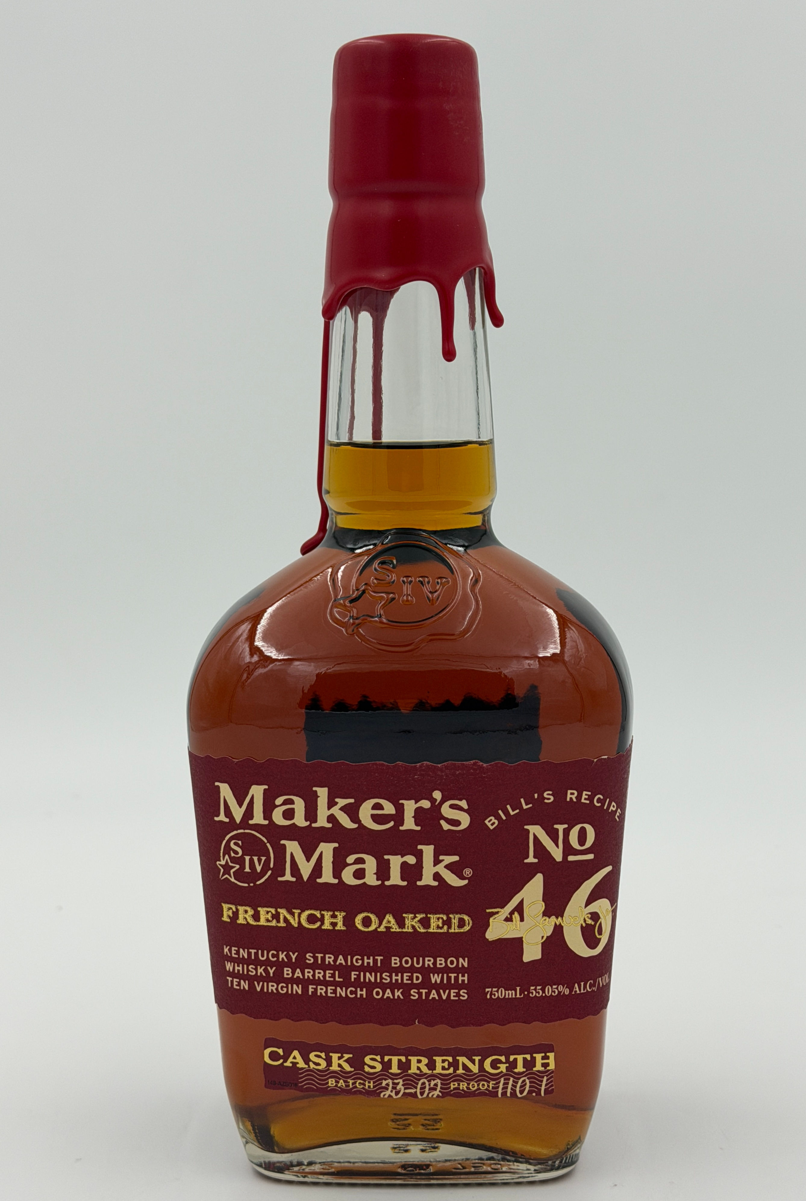 Makers Mark French Oaked 46 Cask Strength Bourbon Whisky Batch 23-01 55.05%