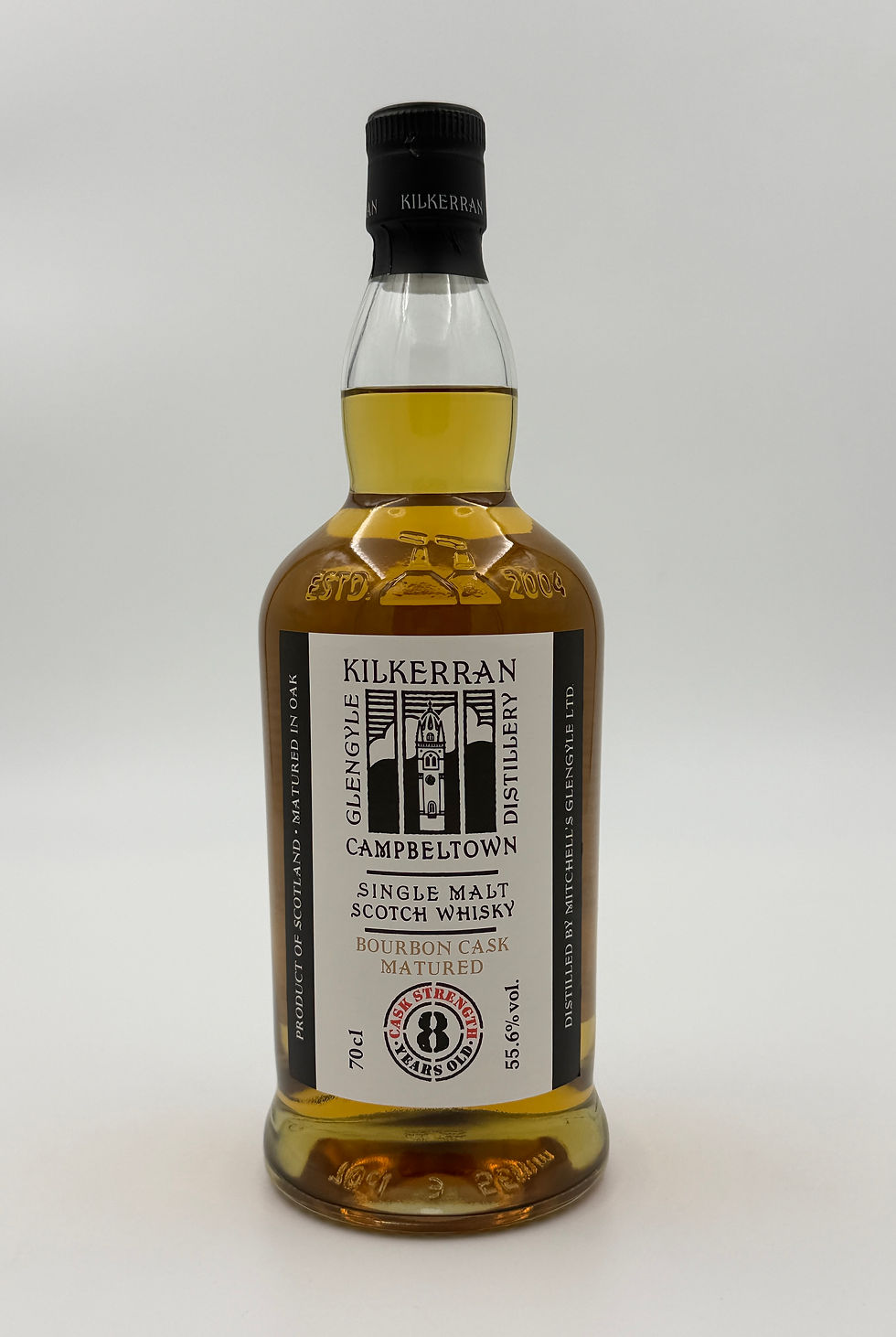 Kilkerran 8 Year Old Cask Strength (2024 Release) – Bourbon Cask Matured – 55.6%