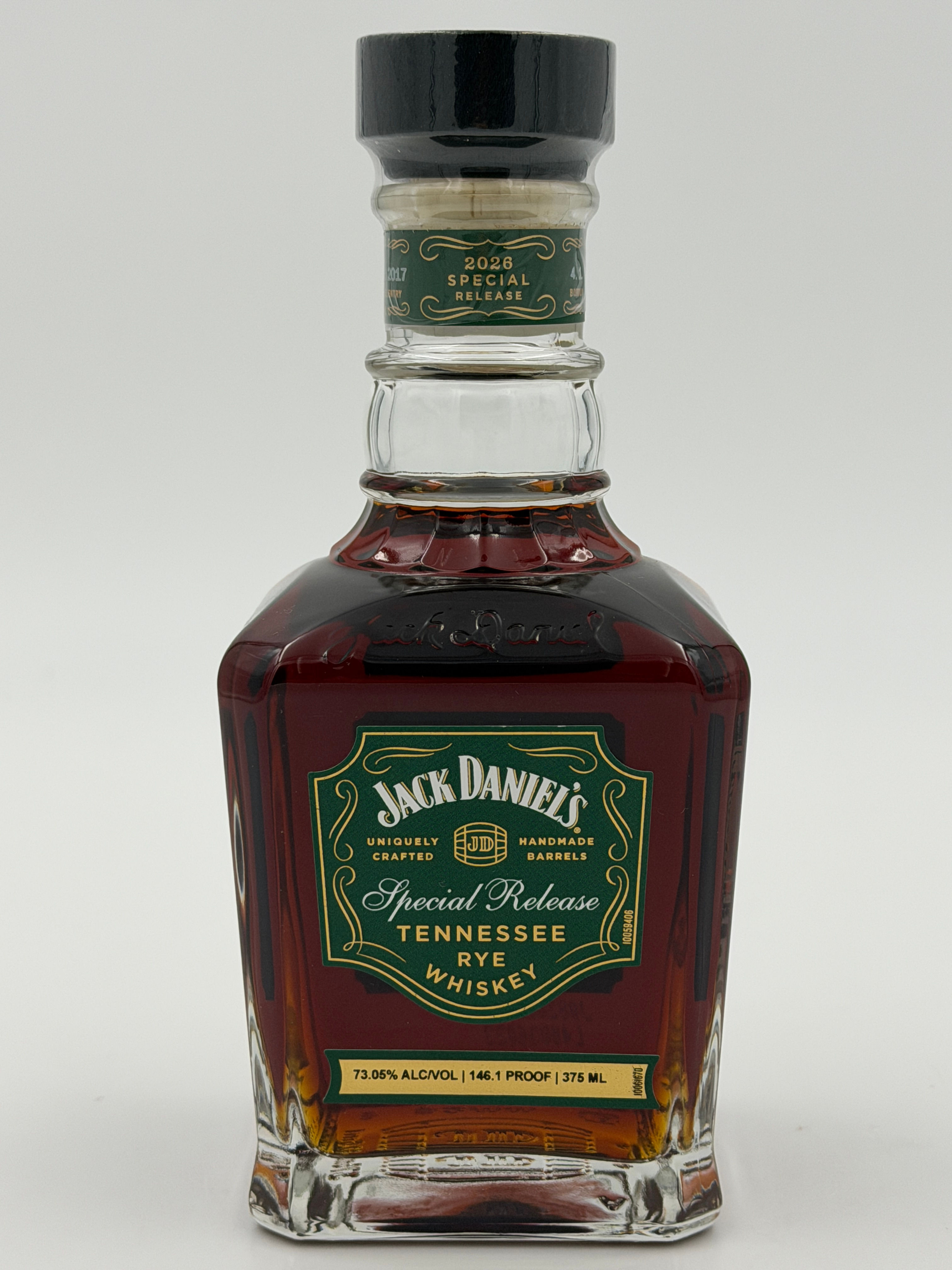 Jack Daniels Special Release Rye 375ml Boiler Hill 146.1 Proof USA Only 73.5%