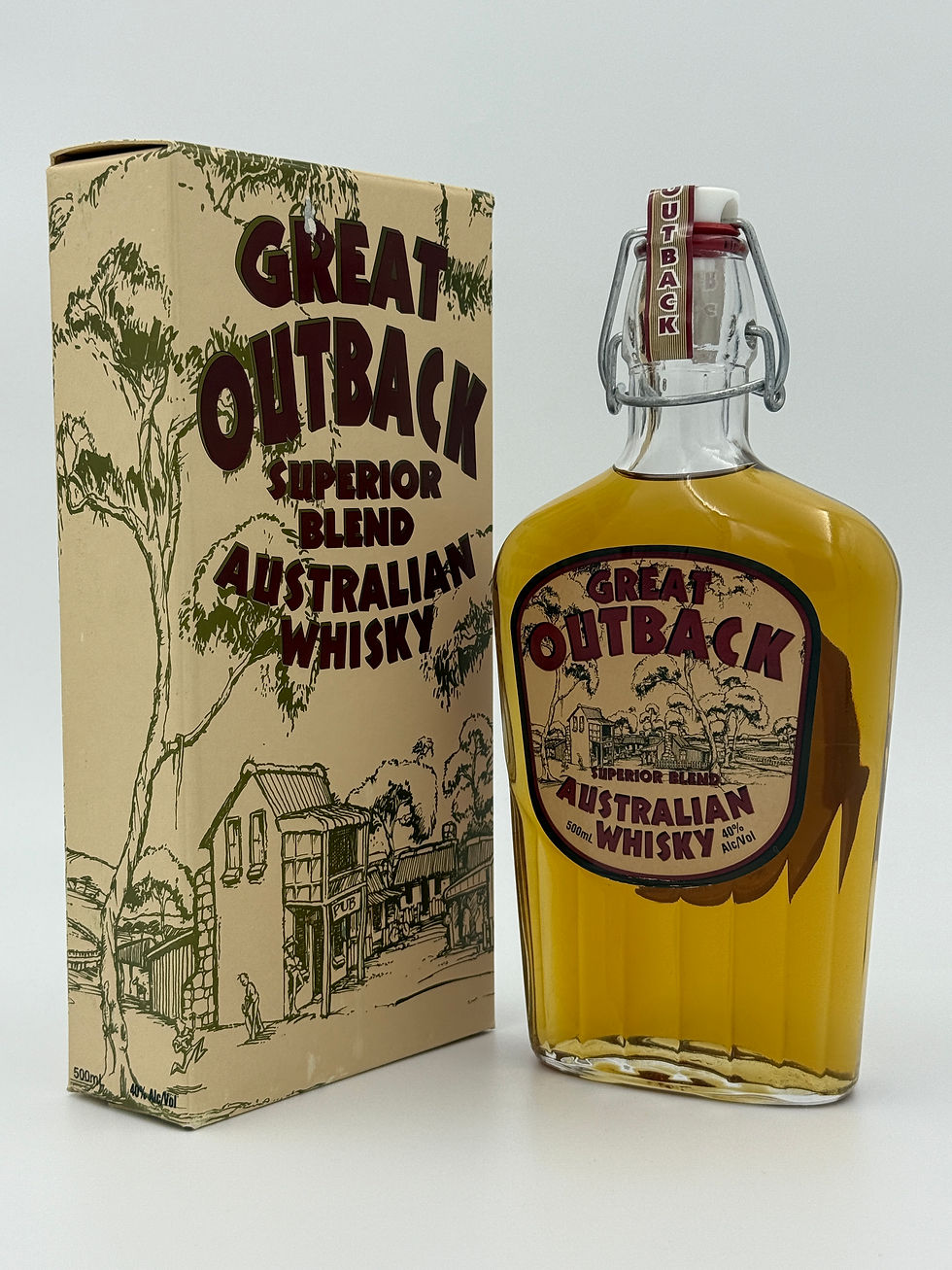 Thumbnail: Great Outback Superior Blend Australian Whisky – 500ml (Rare Collectible)