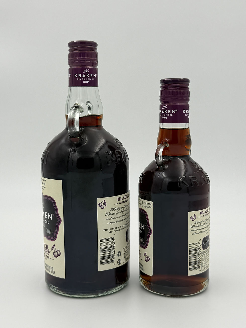 Thumbnail: Kraken Black Cherry Spiced Rum With Madagascan Vinilla 700ml and 350ml Pair 