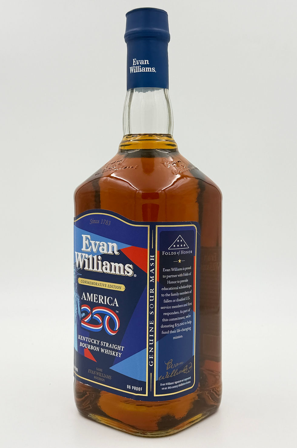 Thumbnail: Evan Williams America 250 Commemorative Edition Bourbon Whiskey 1.75L 43% Rare