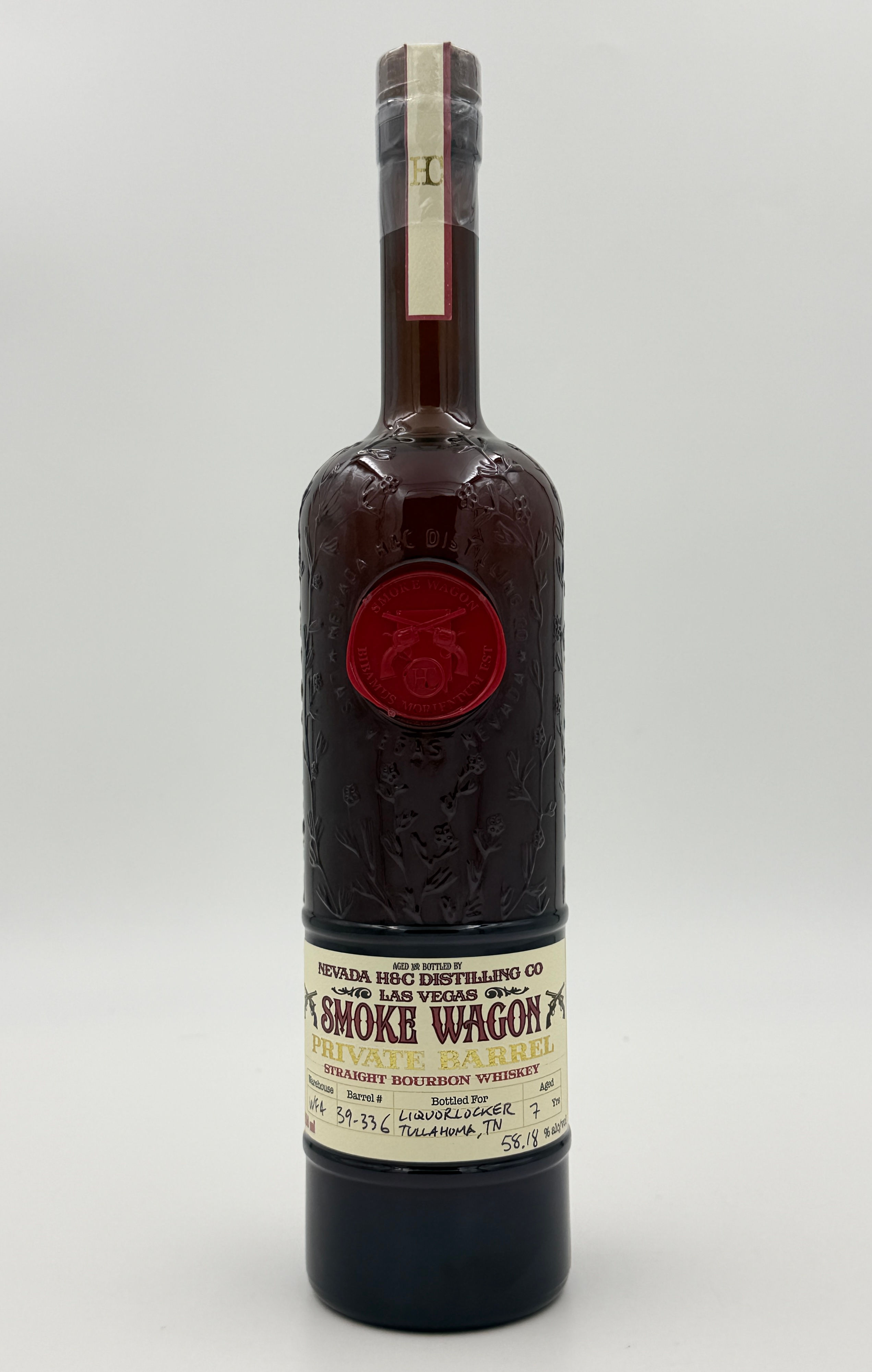 Smoke Wagon Private Barrel 7yr Straight Bourbon Cask Strength 58.18% ABV