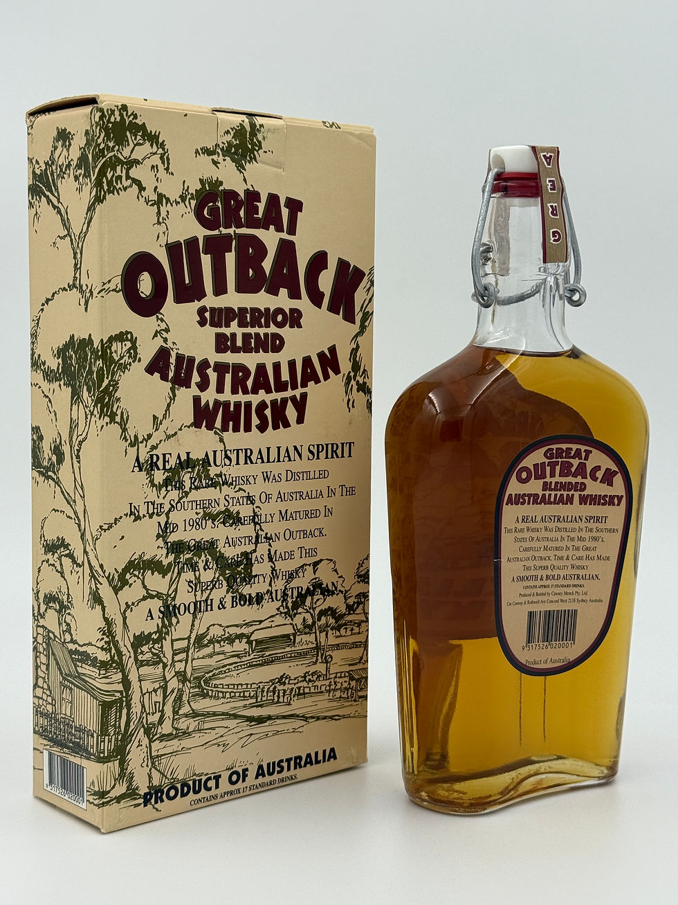 Thumbnail: Great Outback Superior Blend Australian Whisky – 500ml (Rare Collectible)