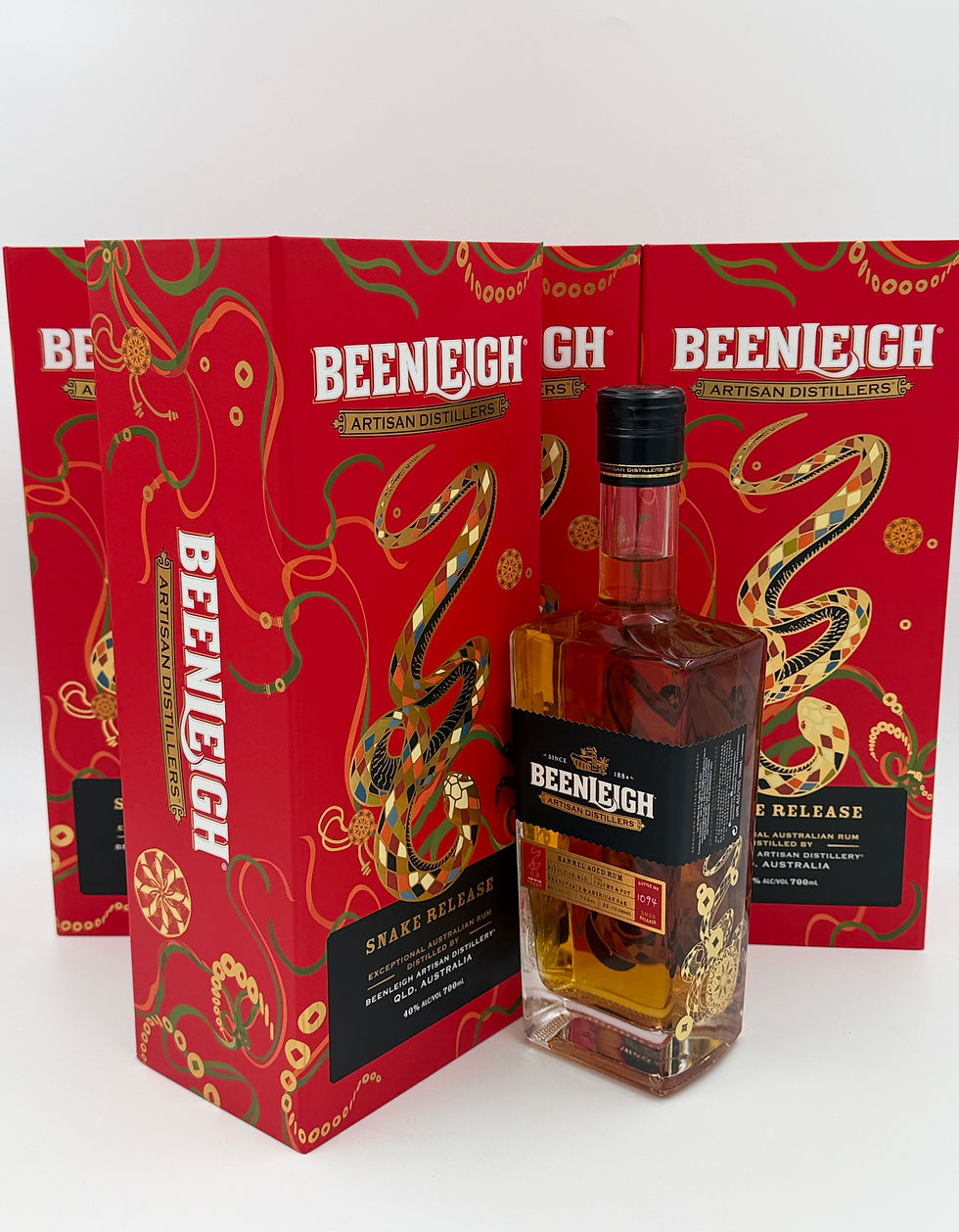 Thumbnail: Beenleigh Year of the Snake 2025 Limited Edition Rum 700ml Rare 3 Barrel Release