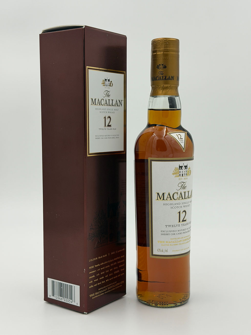 Thumbnail: The Macallan 12 Years Old Single Malt Scotch Whisky 43% Sherry Oak Cask 375ml 