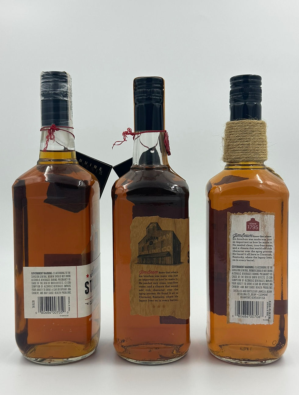 Thumbnail: Jim Beam American Stillhouse 3x750ml Signed Fred Noe Ltd Distillery 3 Bottle Set