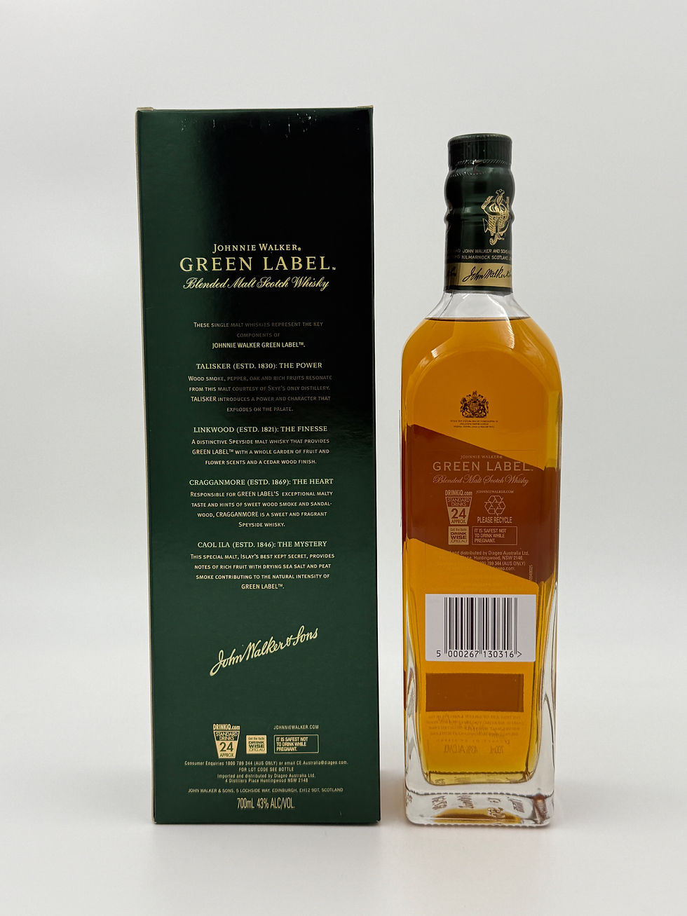 Thumbnail: Johnnie Walker Green Label Aged 15 Years - First Batch of the Re-Release Whisky 