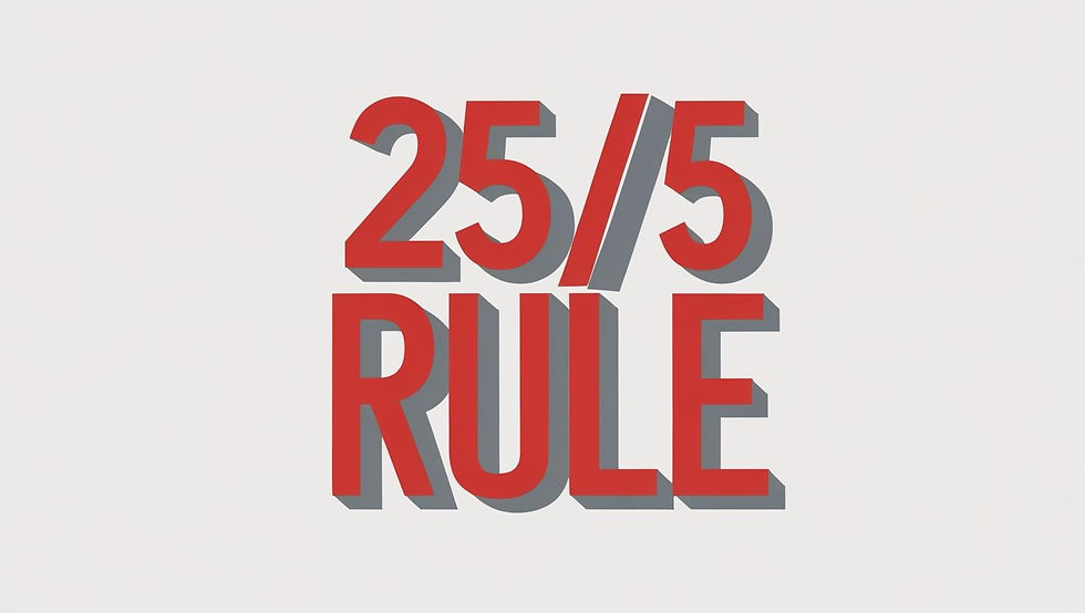 25/5 Rule