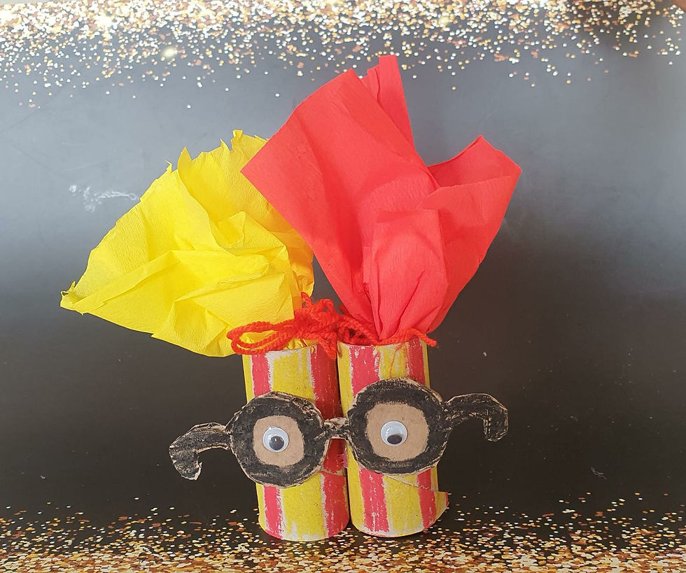 משלוח מנות מגלילי נייר טואלט בהשראת הארי פוטר - יצירה לפורים לילדים