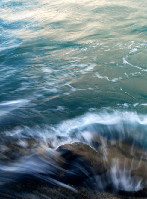 Waves Against Rocks