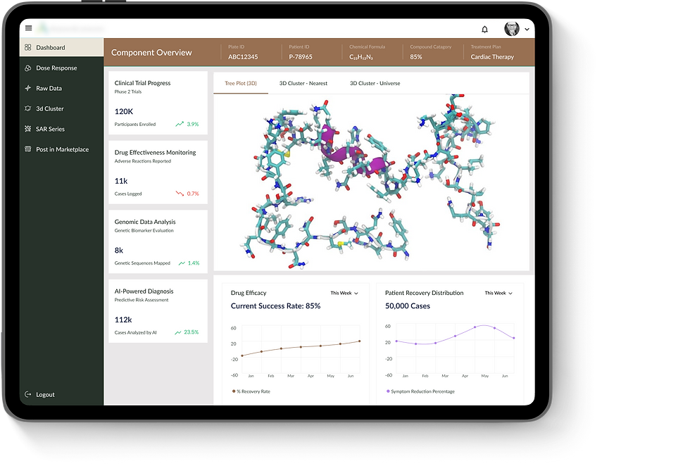 UX strategy and UI design for a clinical trial research learning app.