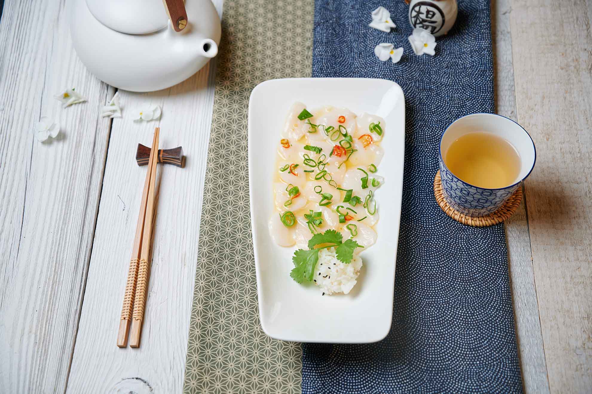 Arranged Food and Objects