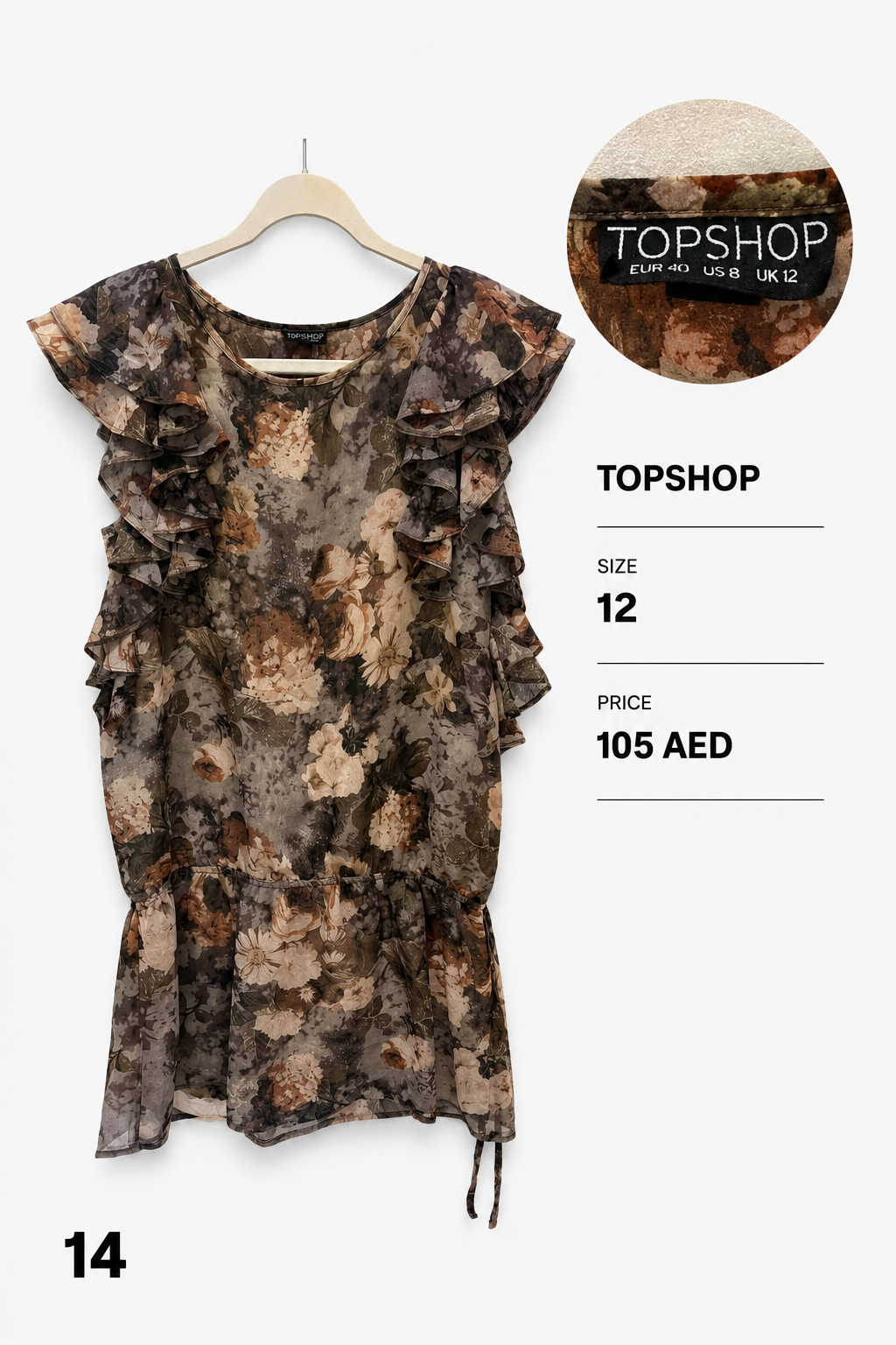 Topshop Floral Dress