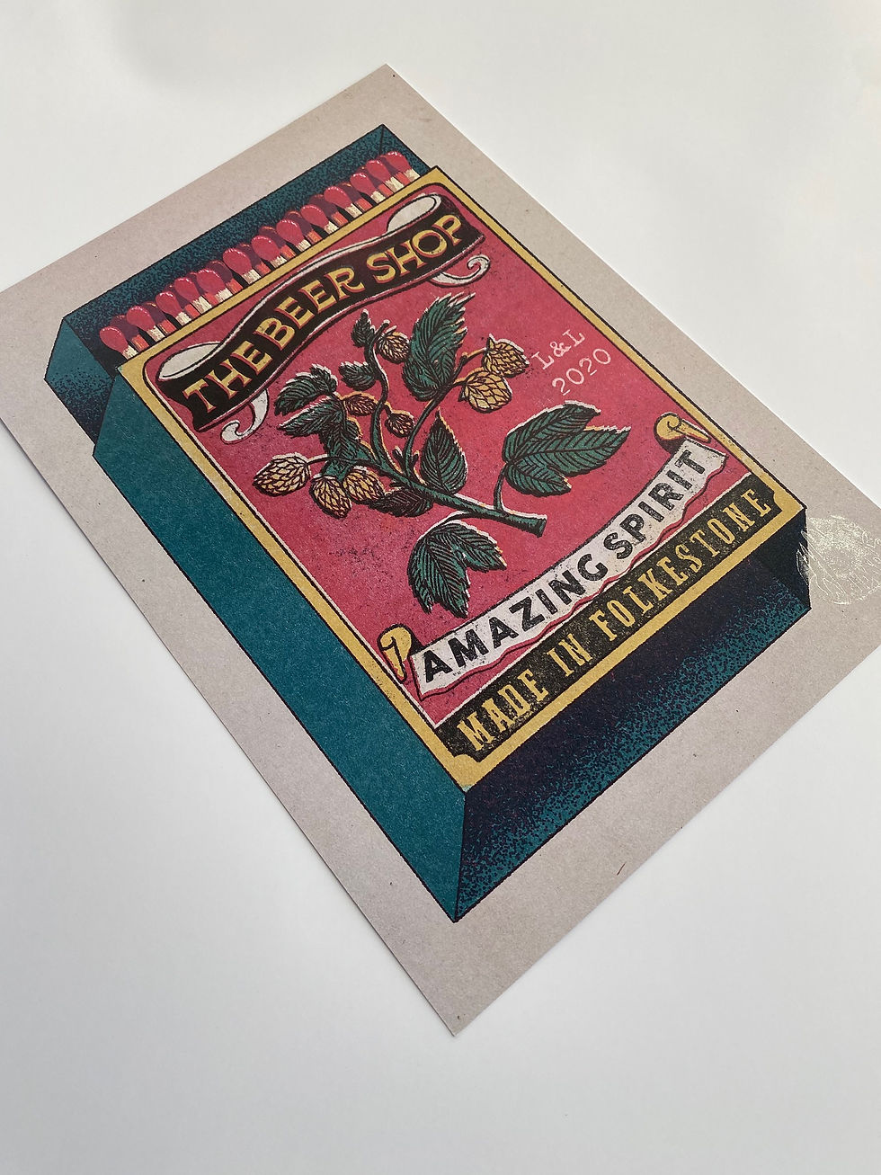 Thumbnail: Beer Shop Matchbox Print