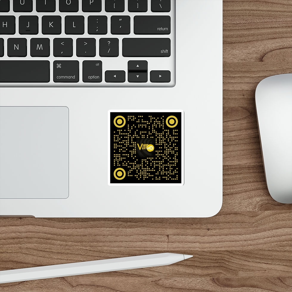Thumbnail: Vivid Vertigo's QR-Code Die-Cut Sticker