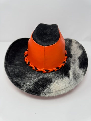 Thumbnail: Cowhide Hunter Cowboy - Black w/ White