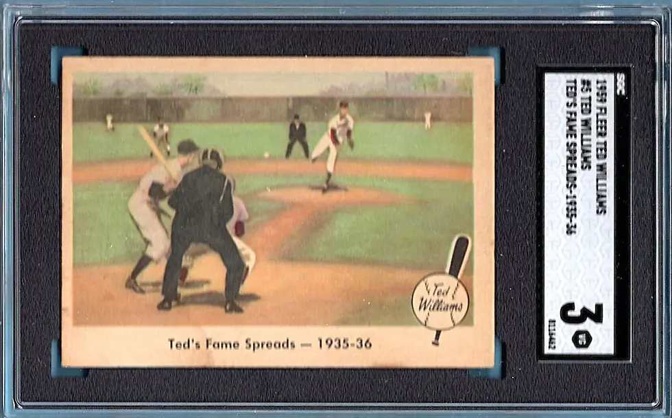 1959 Fleer #5 Ted WIlliams SGC 3 Ted's Famous Spreads Boston Red Sox