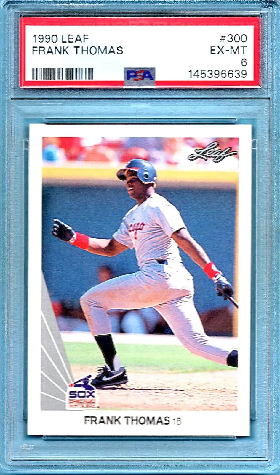 1990 Leaf #300 Frank Thomas PSA 6 Rookie Chicago White Sox