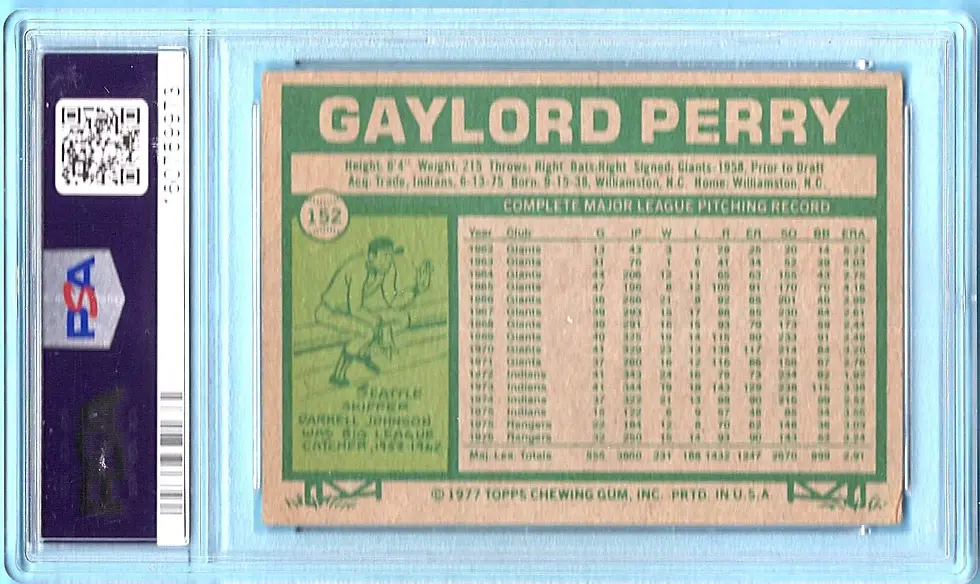 1977 Topps # 152 Gaylord Perry PSA 2 Texas Rangers