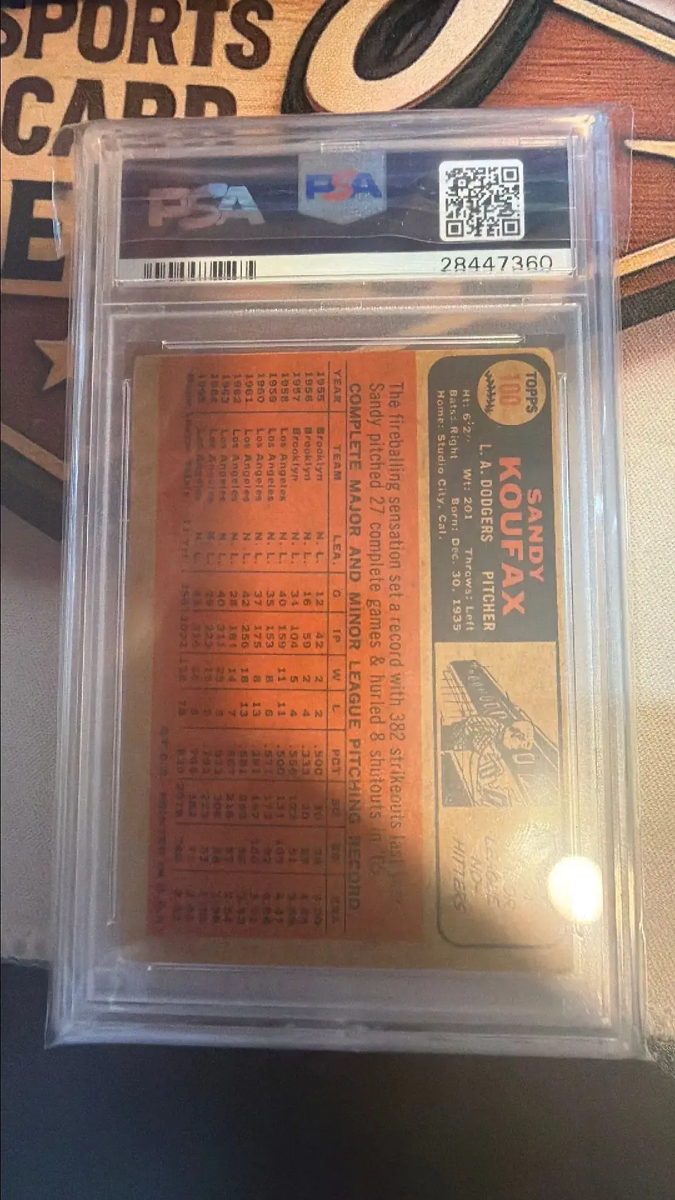 1966 Venezuela Sandy Koufax