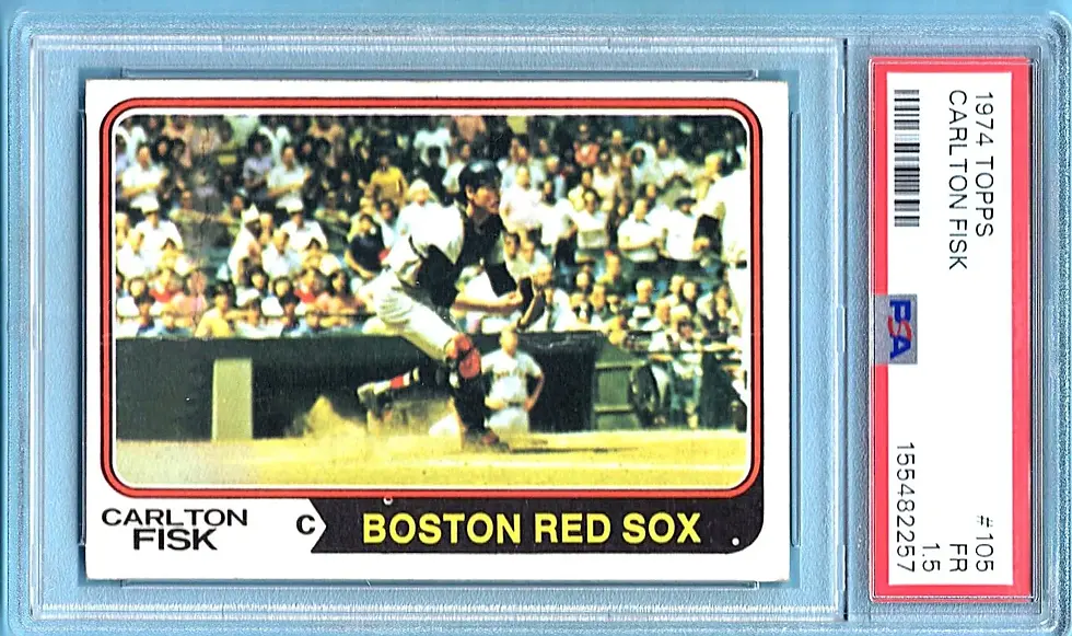 Thumbnail: 1974 Topps #105 Carlton Fisk PSA 1.5 Boston Red Sox