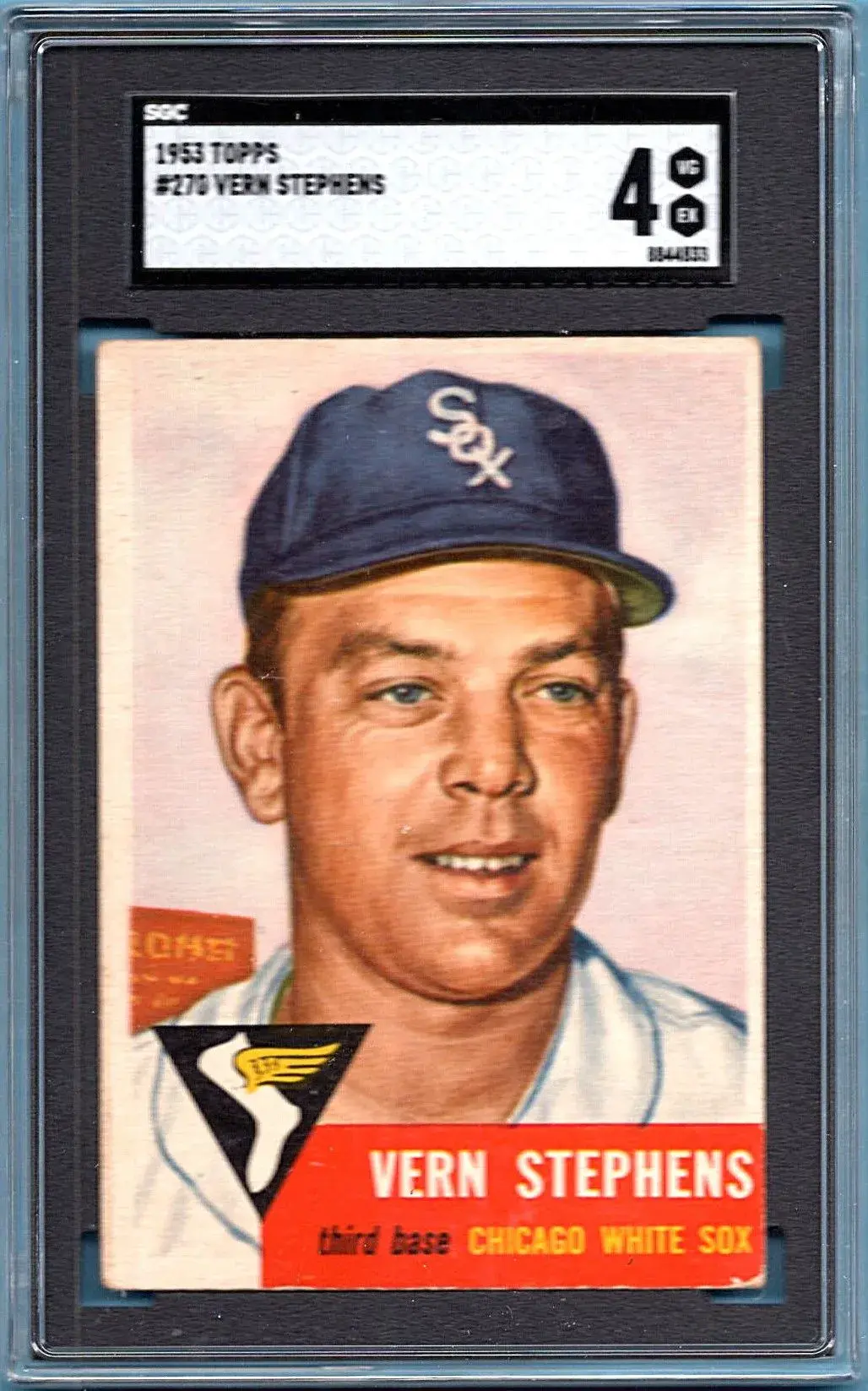 1953 Topps #270 Vern Stephens SGC 4 High Number Chicago White Sox