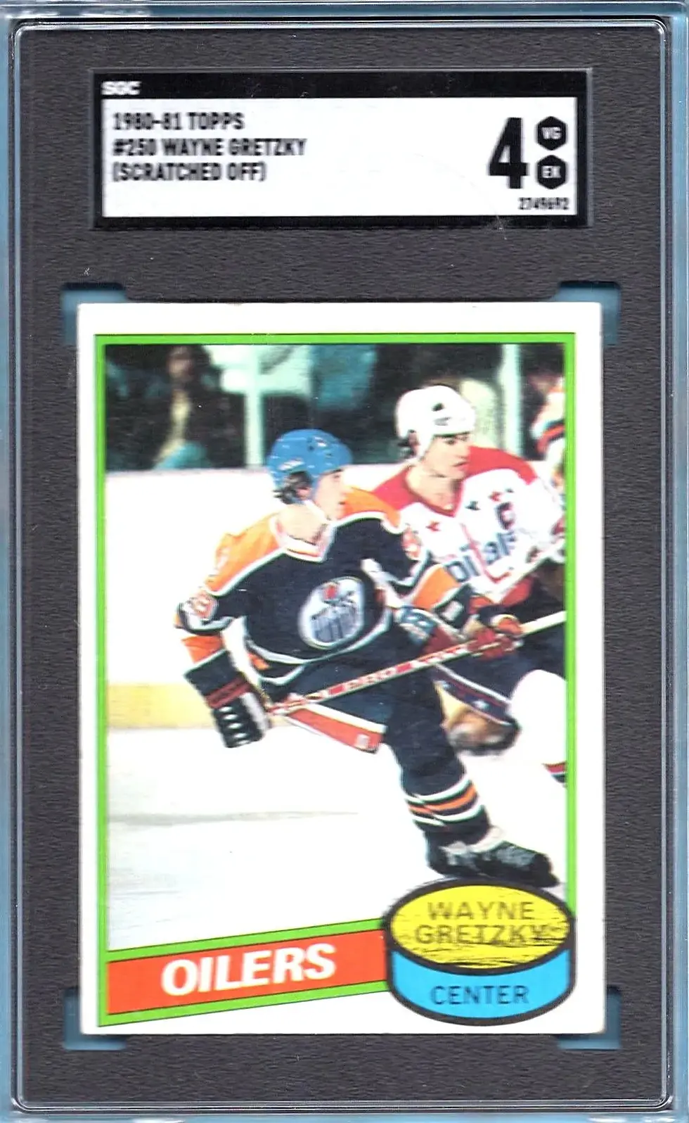 1980-81 Topps #250 Wayne Gretzky (Scratched Off) SGC 4 Edmonton Oilers