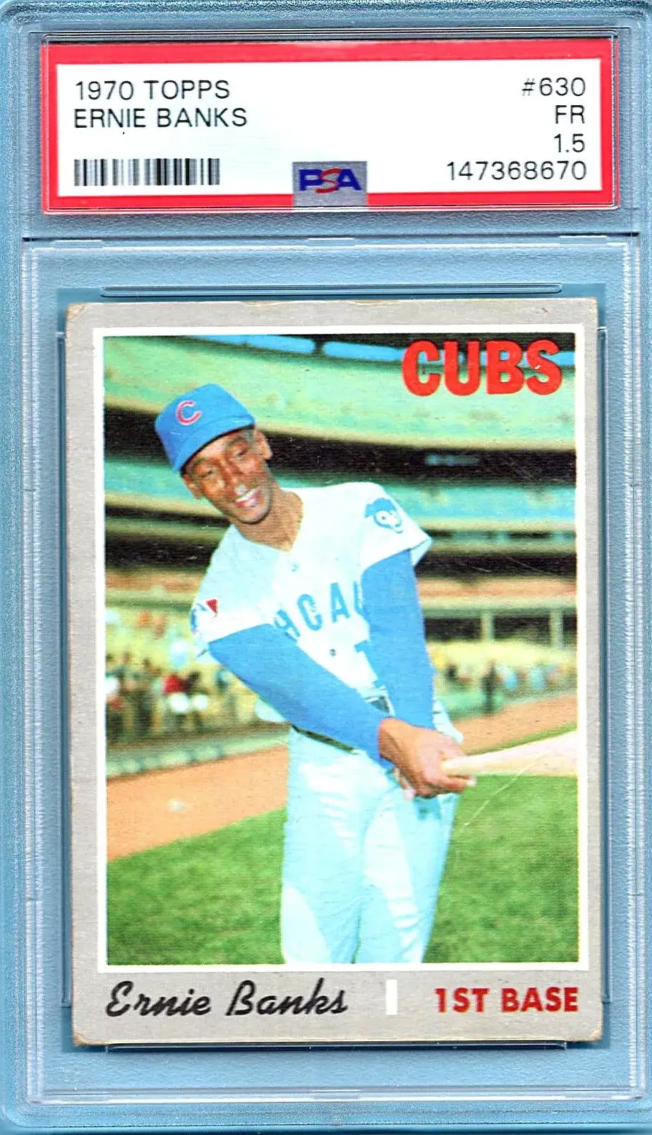 1970 Topps # 6630 Ernie Banks PSA 1.5 Chicago Cubs
