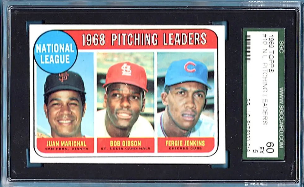 1969 Topps #10 NL Pitching Leaders SGC 5 Juan Marichal Bob Gibson Fergie Jenkins
