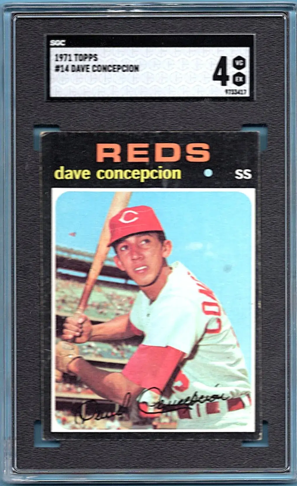 1971 Topps #14 Dave Concepcion SGC 4 Cincinnati Reds Rookie